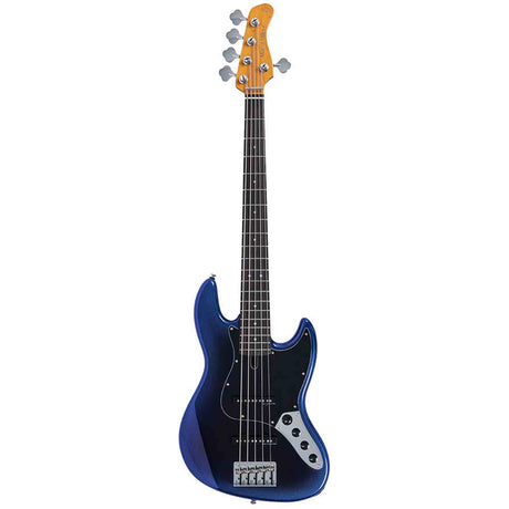 Sire V3N 5/MBB Marcus Miller 5-snarige Actieve Jazz Bas Midnight Blueburst met 2-Bands Preamp