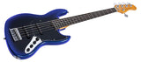 Sire V3N 5/MBB Marcus Miller 5-snarige Actieve Jazz Bas Midnight Blueburst met 2-Bands Preamp