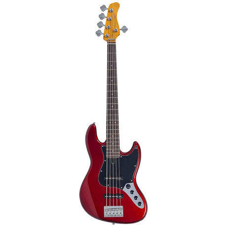 Sire V3N 5/CAR Marcus Miller 5-snarige Actieve Jazz Bas Candy Apple Red met 2-Bands Preamp