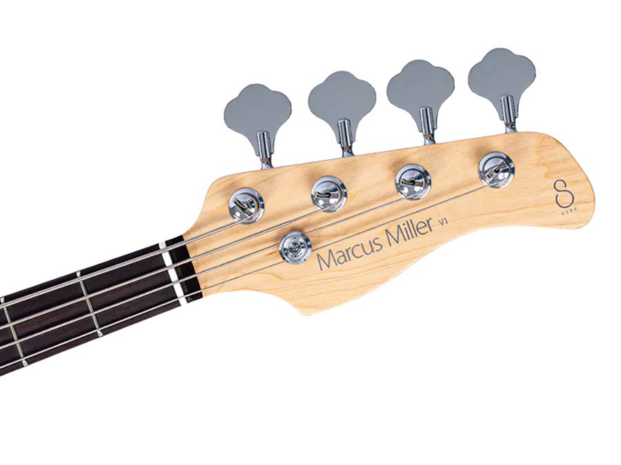 Sire V1 4/AWH Marcus Miller 4-snarige Passieve Jazz Bas Antique White met Palissander Toets