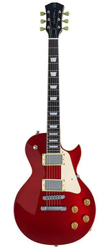 Sire L5/CAR Larry Carlton L-Style Elektrische Gitaar Candy Apple Red met Mahonie Body en Coil Split
