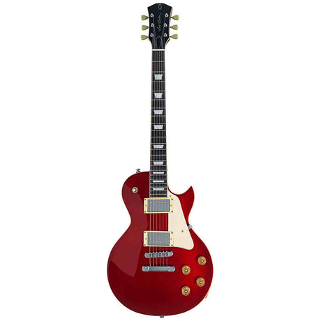 Sire L5/CAR Larry Carlton L-Style Elektrische Gitaar Candy Apple Red met Mahonie Body en Coil Split