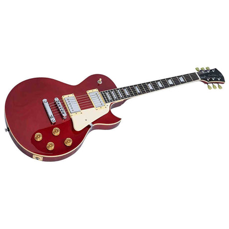 Sire L5/CAR Larry Carlton L-Style Elektrische Gitaar Candy Apple Red met Mahonie Body en Coil Split