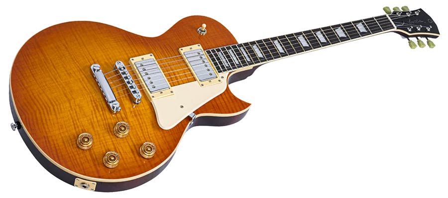 Sire L5/AB Larry Carlton L-Style Elektrische Gitaar Amber Burst met Mahonie Body en Coil Split