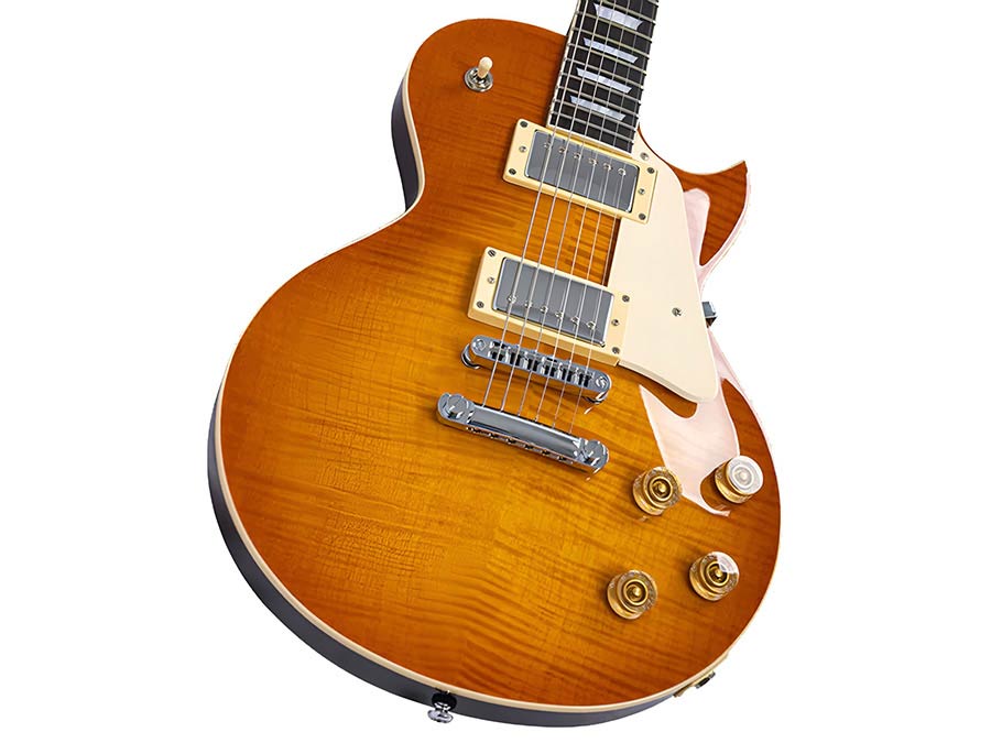 Sire L5/AB Larry Carlton L-Style Elektrische Gitaar Amber Burst met Mahonie Body en Coil Split