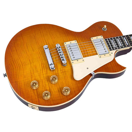 Sire L5/AB Larry Carlton L-Style Elektrische Gitaar Amber Burst met Mahonie Body en Coil Split
