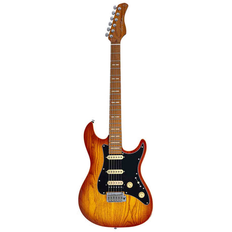 Sire S7S HSS/AB Larry Carlton S-Style Elektrische Gitaar Amber Burst met Swamp Ash Top en Locking Tuners