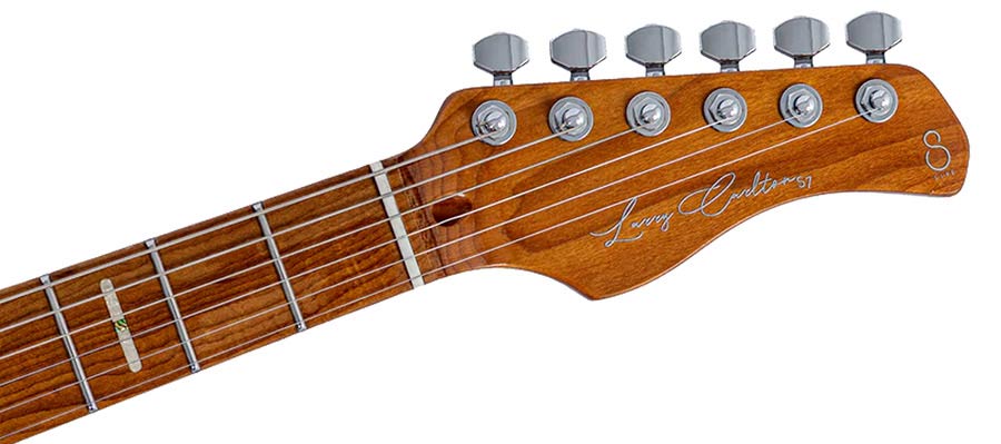 Sire S7S HSS/AB Larry Carlton S-Style Elektrische Gitaar Amber Burst met Swamp Ash Top en Locking Tuners