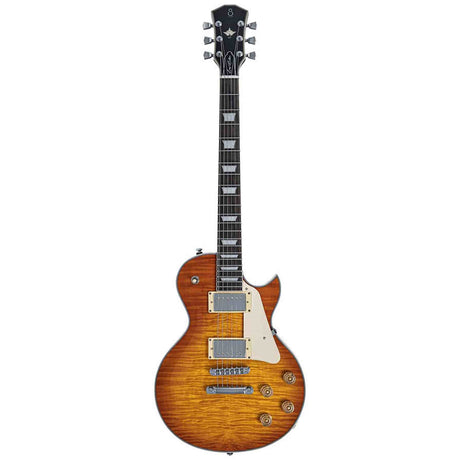 Sire L7N/AMB Larry Carlton New Gen L-Style Elektrische Gitaar Amber Burst met Ebbenhouten Toets en Locking Tuners