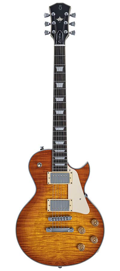 Sire L7N/AMB Larry Carlton New Gen L-Style Elektrische Gitaar Amber Burst met Ebbenhouten Toets en Locking Tuners