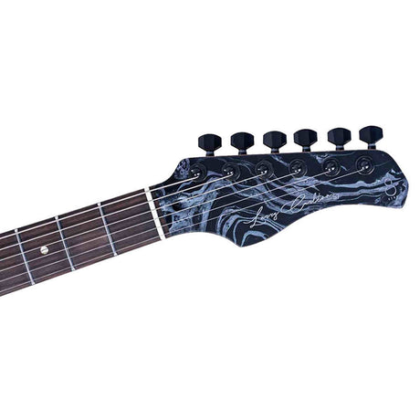 Sire S7 HSS/BKSW Larry Carlton S-Style Elektrische Gitaar Black Swirl met Roasted Maple Hals en Locking Tuners