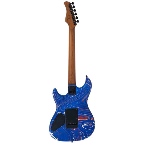 Sire S7 HSS/BLSW Larry Carlton S-Style Elektrische Gitaar Blue Swirl met Roasted Maple Hals en Locking Tuners