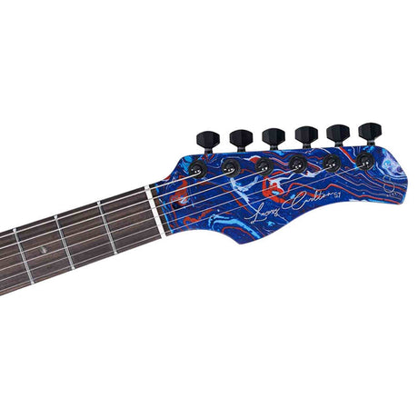 Sire S7 HSS/BLSW Larry Carlton S-Style Elektrische Gitaar Blue Swirl met Roasted Maple Hals en Locking Tuners