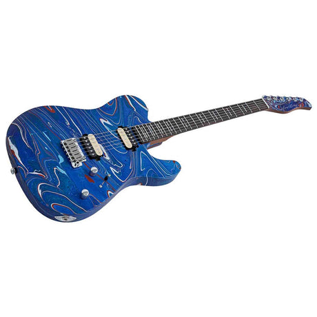 Sire T7 HH/BLSW Larry Carlton T-Style Elektrische Gitaar Blue Swirl met Roasted Maple Hals en Locking Tuners