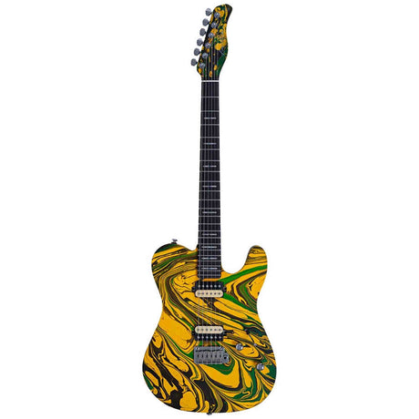 Sire T7 HH/YWSW Larry Carlton T-Style Elektrische Gitaar Yellow Swirl met Roasted Maple Hals en Locking Tuners