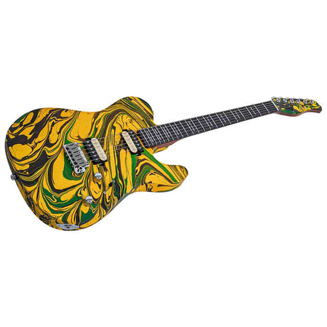 Sire T7 HH/YWSW Larry Carlton T-Style Elektrische Gitaar Yellow Swirl met Roasted Maple Hals en Locking Tuners
