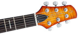 Sire Q7H/AB Larry Carlton Hollow Elektrische Gitaar Amber Burst met Chambered Mahonie Body en Locking Tuners