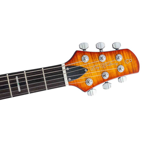 Sire Q7H/AB Larry Carlton Hollow Elektrische Gitaar Amber Burst met Chambered Mahonie Body en Locking Tuners