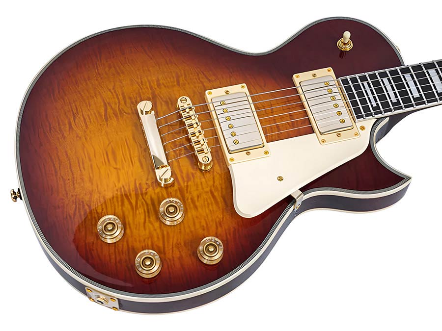 Sire L7DX/TS Larry Carlton L-Style Elektrische Gitaar Tobacco Sunburst met Flame Maple Top en Gotoh Tune-O-Matic