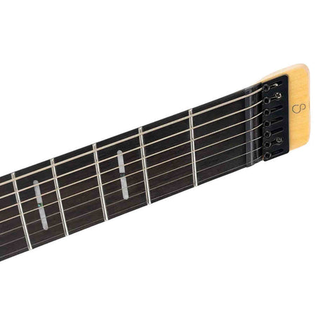 Sire X6H7/BKSW Larry Carlton 7-snarige Headless Elektrische Gitaar Black Swirl met Tremolobrug en Gigbag