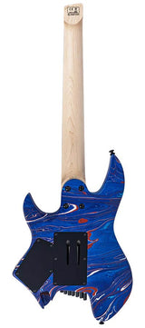 Sire X6H7/BLSW Larry Carlton 7-snarige Headless Elektrische Gitaar Blue Swirl met Tremolobrug en Gigbag