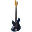 Sire V3N 4L/MBB Marcus Miller Linkshandige 4-snarige Actieve Jazz Bas Midnight Blueburst met 2-Bands Preamp