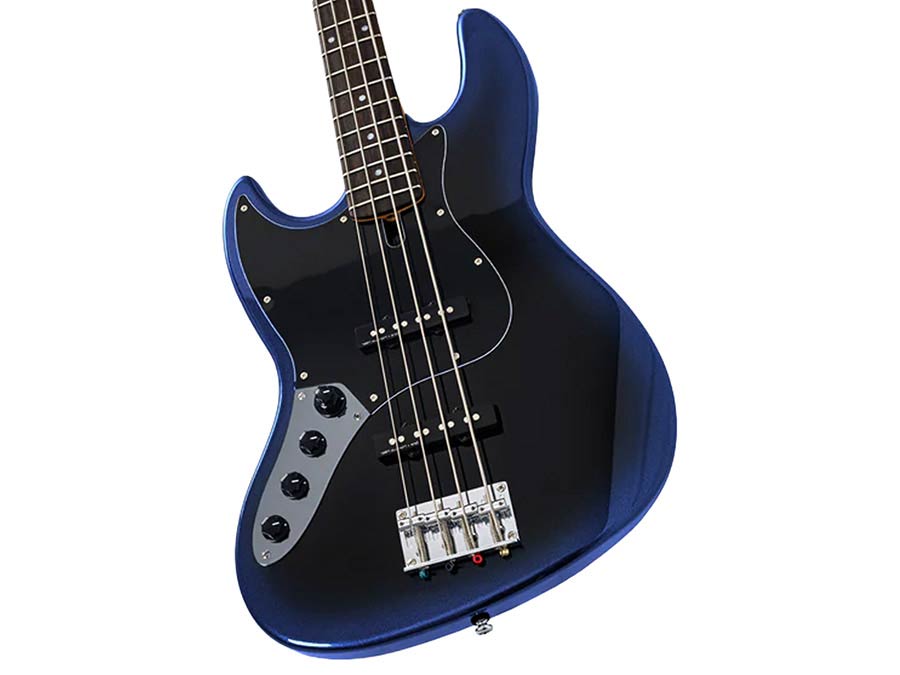 Sire V3N 4L/MBB Marcus Miller Linkshandige 4-snarige Actieve Jazz Bas Midnight Blueburst met 2-Bands Preamp