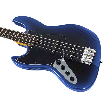 Sire V3N 4L/MBB Marcus Miller Linkshandige 4-snarige Actieve Jazz Bas Midnight Blueburst met 2-Bands Preamp