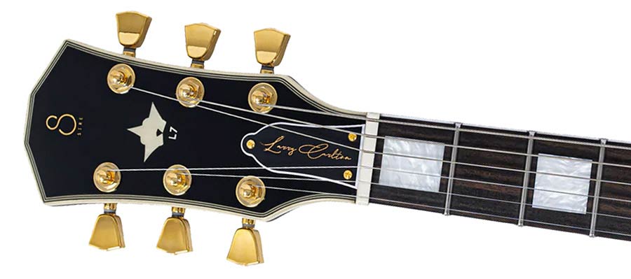 Sire L7DXL/AB Larry Carlton Linkshandige L-Style Elektrische Gitaar Amber Burst met Flame Maple Top en Gotoh Tune-O-Matic