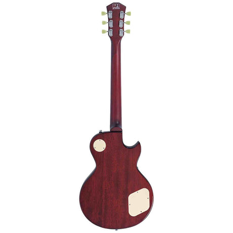 Sire L5L/AB Larry Carlton Linkshandige L-Style Elektrische Gitaar Amber Burst met Flame Maple Top en Coil Split
