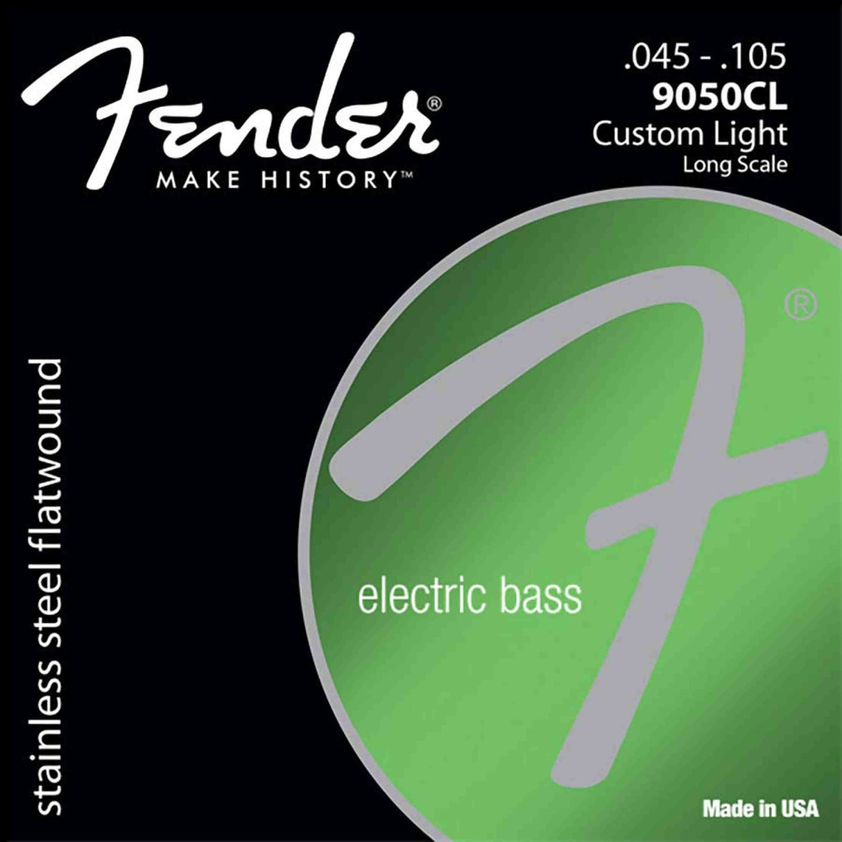Fender 9050CL SubSonic Bassnaren Flatwound Stainless Steel Medium 045-105