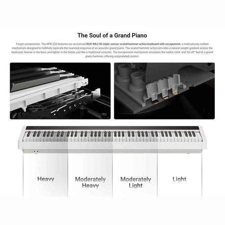 NUX NPK-200 BK Digitale Stage Piano Zwart