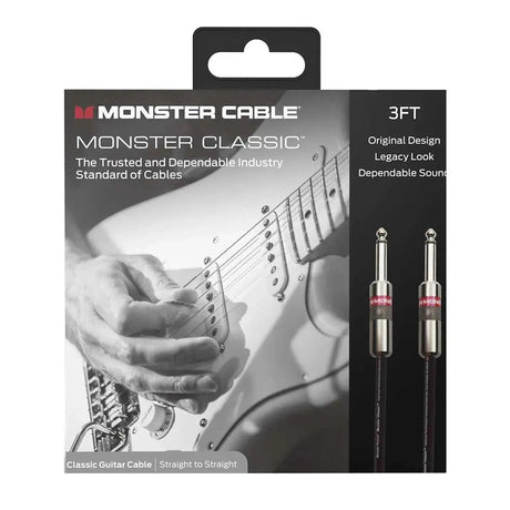 Monster Classic Gitaarkabel 0,9 Meter Rechte Jack naar Rechte Jack