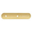 Boston CP-TE-G control plate, 32x160mm, Teaser, 8,5mm holes for metric pots, gold