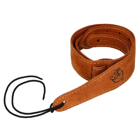 Flight S43 Camel Suède Ukulele Strap EU Handgemaakt met Headstock Tie