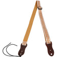 Flight S46 Silver Ukulele Strap Vegan Nubuck met Gevlochten Patroon en Headstock Tie