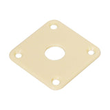 Boston JP-100-IV jack plate, square, plastic 34x34mm, flat, ivory
