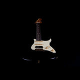 JET JS-480 BK G S-style Elektrische Gitaar HSS Alnico V Tremolo Rosewood Toets Zwart met Gouden Hardware