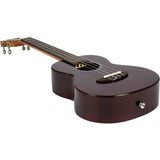 Flight Iris Tinta Tenor TPP Ukulele met All Solid Mahogany Body, Rosewood Toets en Fluorocarbon Snaren, Transparent Purple