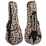 Flight FUB-S-CATS Gevoerde Gigbag voor Soprano Ukulele met Cats Design en Accessoirevak