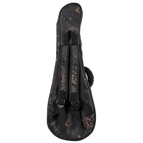 Flight FUB-S-GALAXY Gevoerde Gigbag voor Soprano Ukulele met Galaxy Design en Accessoirevak