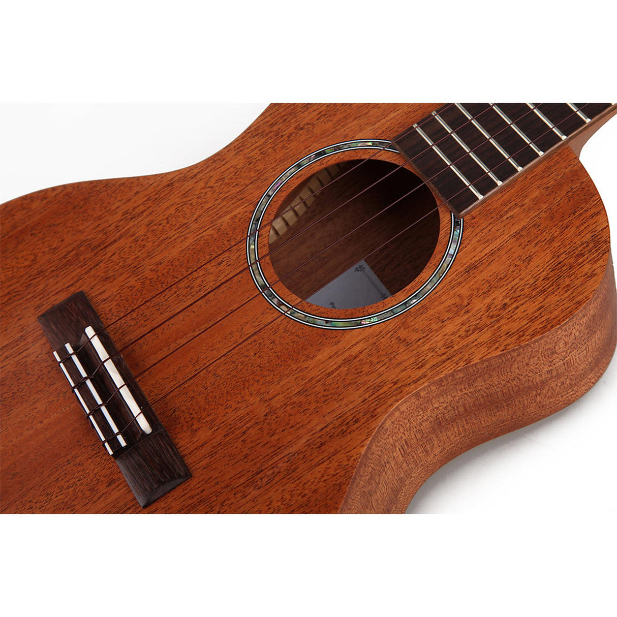 TOM 230 Concert Ukulele Massief Mahonie met Walnoot Toets en Brug