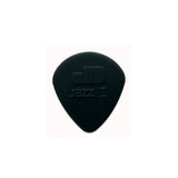 Dunlop 47-R-1S 1.10 mm. plectra, stiffo nylon, zwart, afgeronde punt, 24-pack