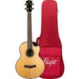 Flight ALMAURBEQA Aurora Massieve Top Bariton Electro Ukulele - Nat