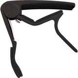 CLX Capo Ukulele BLK Capo voor Ukulele Zwart met Veermechanisme