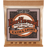 Ernie Ball 2150 Earthwood Fosforbrons Akoestische Gitaarsnaren Extra Light 10–50