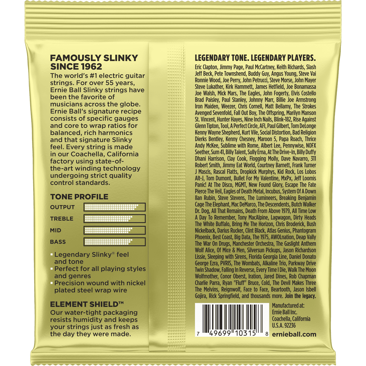 Ernie Ball 2214 Mammoth Slinky elektrische gitaarsnaren 012-062