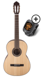 CORT AC200 OP3TU Pakket Klassieke gitaar AC200 Open Pore met Tuner E310C