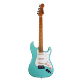 JET JS-300 SFG S-style Elektrische Gitaar SSS Tremolo Roasted Maple Toets Seafoam Green