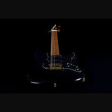 Jet Guitars JS-400 BKG elektrische gitaar - Zwart Gouden Hardware